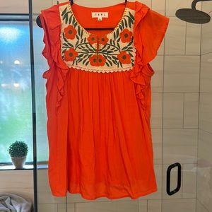 Like new Embroidered THML blouse